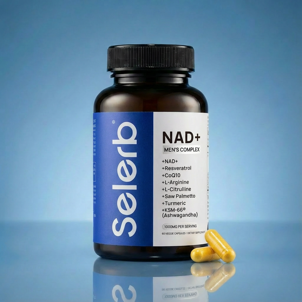 Selerb NAD+ Supplement for Men - 60 Capsules