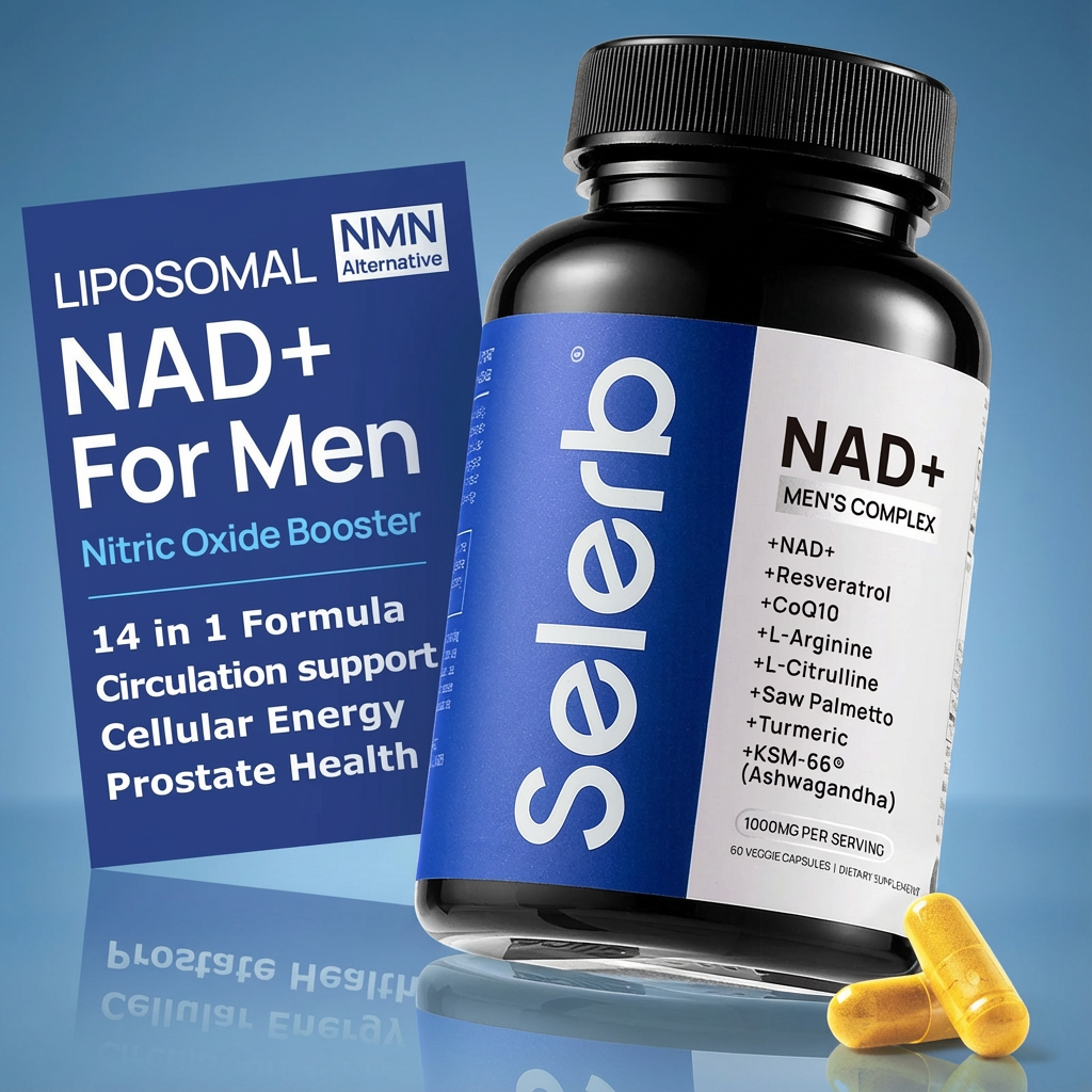 Selerb NAD+ Supplement for Men - 60 Capsules